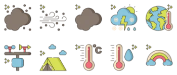 Погода набор иконок