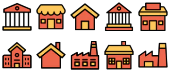 Buildings Icon-Paket