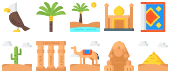 Egypt набір іконок