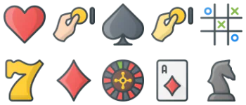 Casino & Leisure jeu d'icônes