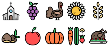 Thanksgiving icon pack