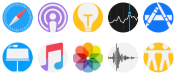 Apple logos набір іконок