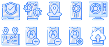 Mobile Device Management pakiet ikon