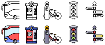 Public Transportation набір іконок