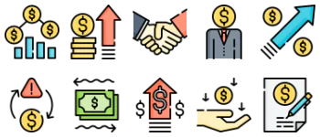 Investment icon pack