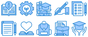 School and Education pakiet ikon