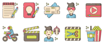 Video Production набір іконок