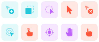 Selection and Cursors Icon-Paket