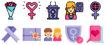 Feminism icon pack
