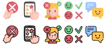 Customer reviews icon pack