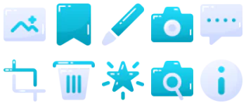 Photo Social Media paquete de iconos