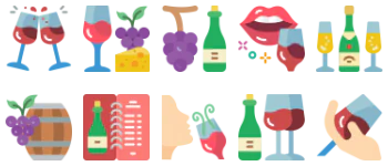 Wine icon pack