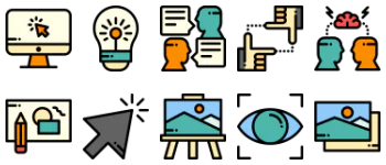 Creative Process Icon-Paket