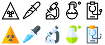 Bioengineering icon pack