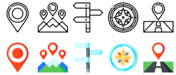 Location icon pack