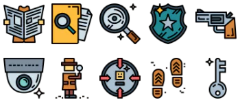 Detective icon pack