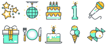 Birthday icon pack