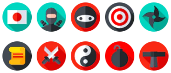 Ninja pakiet ikon