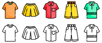 Summer Clothing icon pack