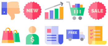 Sales pacote de ícones