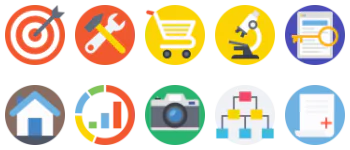 Seo and web jeu d'icônes