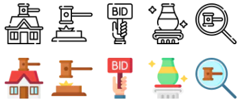 Auction icon pack