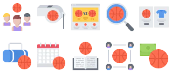 Basketball gói biểu tượng