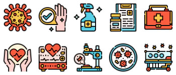Healthcare and Hygiene icon pack