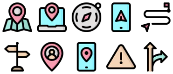 Навигация набор иконок