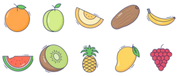 Fruits Icon-Paket