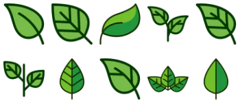 Leaf icon pack