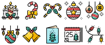 Christmas Decoration icon pack