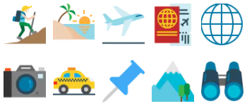 Travel icon pack