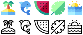 Tropical icon pack