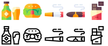 Bad Habits icon pack
