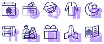 Ид аль Фитр набор иконок