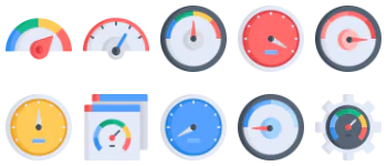 Speedometer & Time paquete de iconos