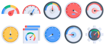 Speedometer & Time icon pack