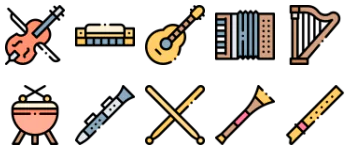 Music Instruments pakiet ikon
