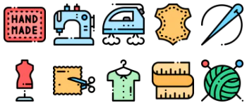 Sewing icon pack