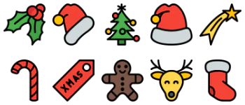 Christmas pakiet ikon