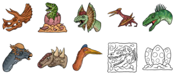 Dinosaur paquete de iconos