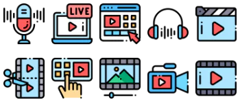 Audio and Video icon pack