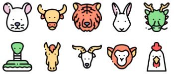 Chinese Zodiac icon pack