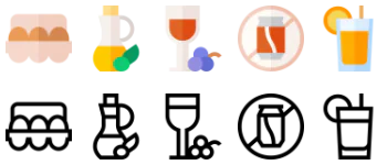Nutrition icon pack