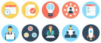 Project management набор иконок