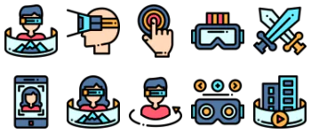Virtual Reality pakiet ikon