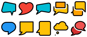 Speech Bubbles набір іконок