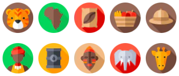 Africa gói biểu tượng