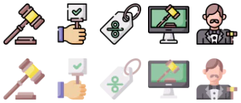 Auction icon pack